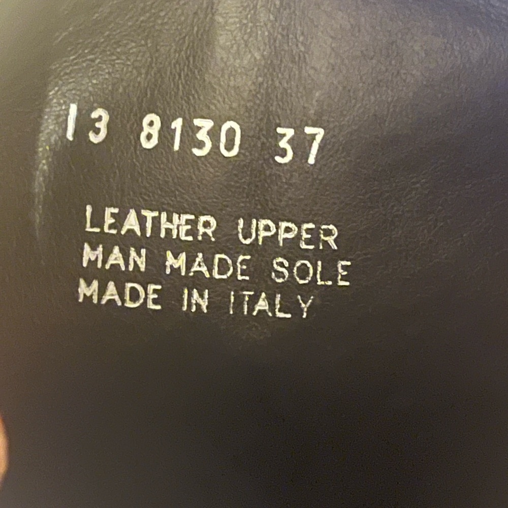 Boemos Italian Leather Tan Tall Riding- Style Boots, made in Italy, Euro Size 37 - Picture 5 of 8